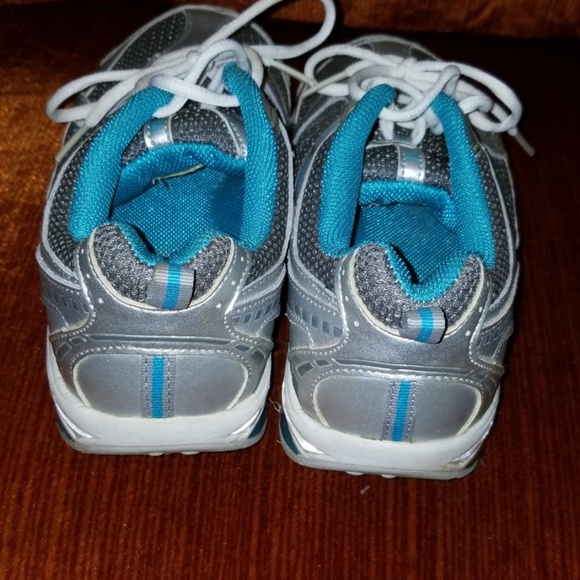 TrimStep Sneakers Turquoise Silver Teal Grey 8.5 M - Picture 4 of 6